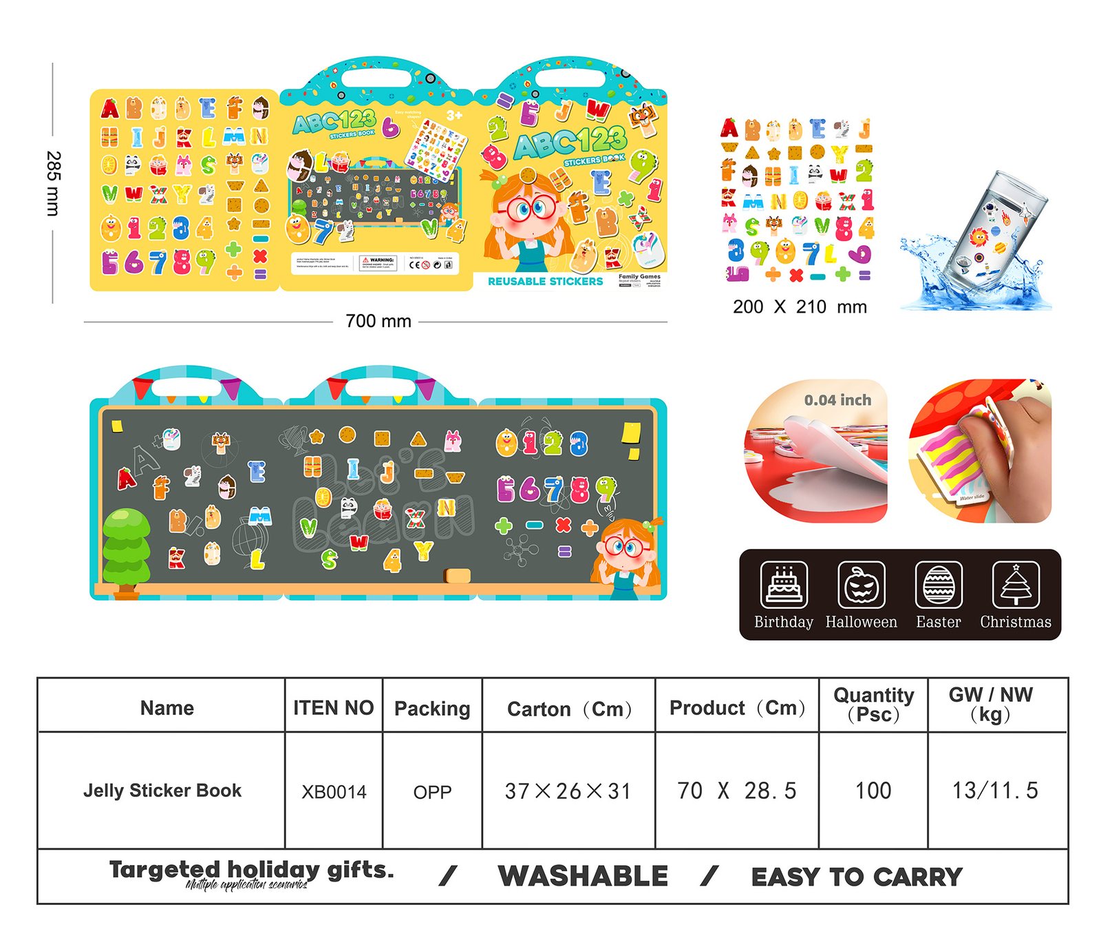 Alphabet and numbers learning set